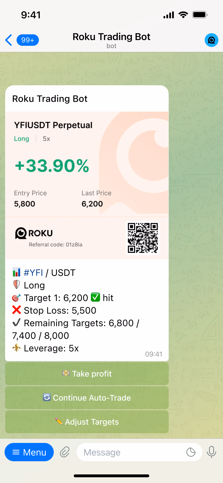 Start automated trading